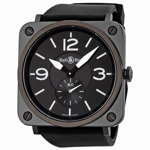 Bell & Ross BRS-BLC-MAT/SRB Aviation Unisex Quartz Black Matte Ceramic watch